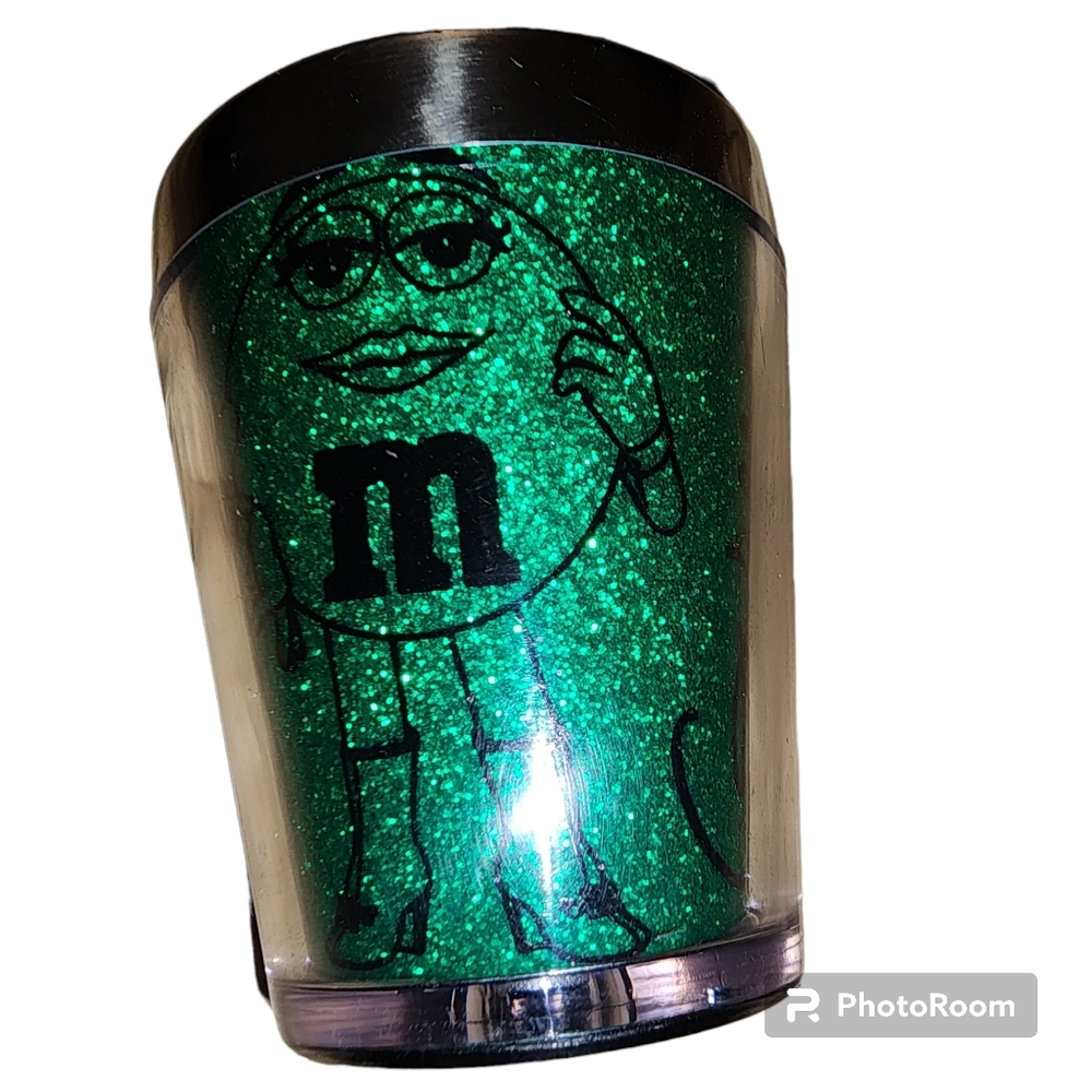 M&M Green Girl Shot Glass